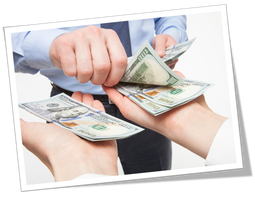 daily image of employer paying salary