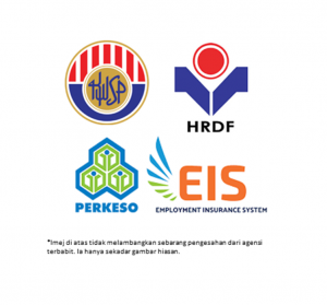 epf socso eis hrdf logo of the agencies governing employee payroll